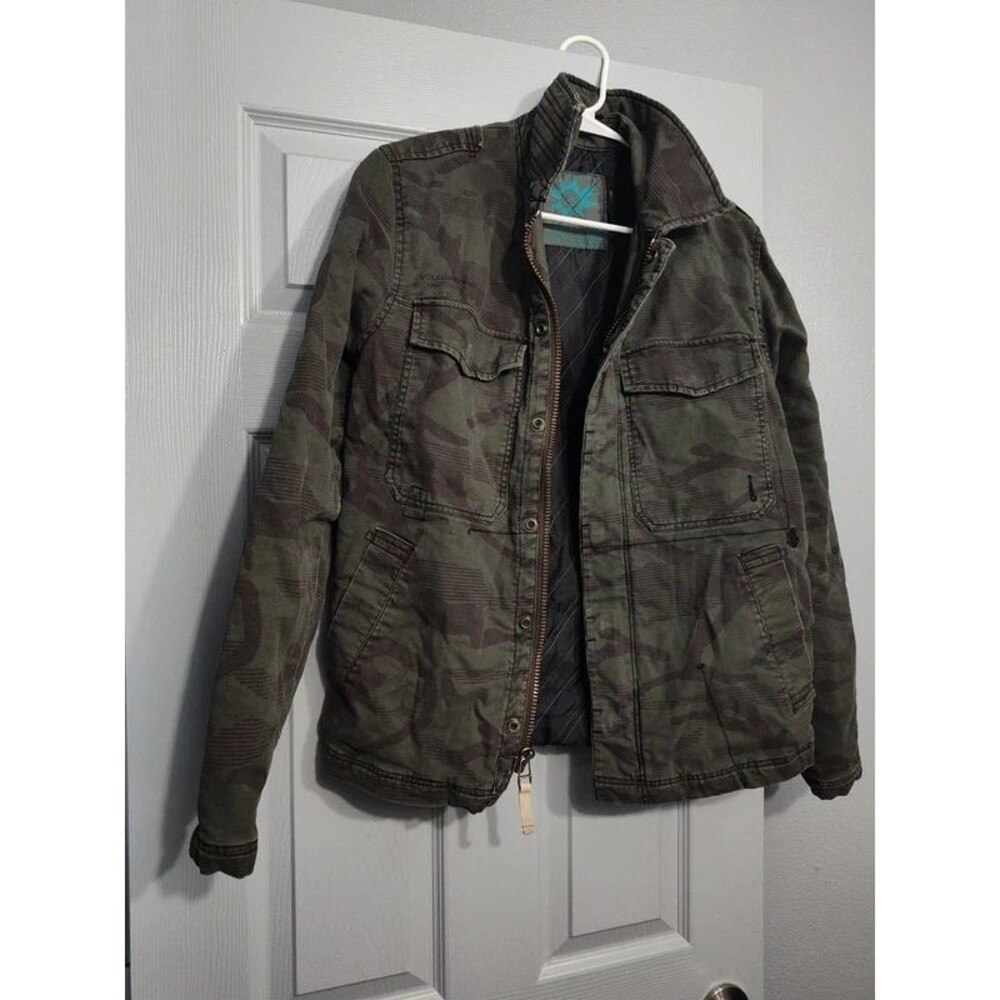 vintage Volcom military camo cotton utility field jacket men's M